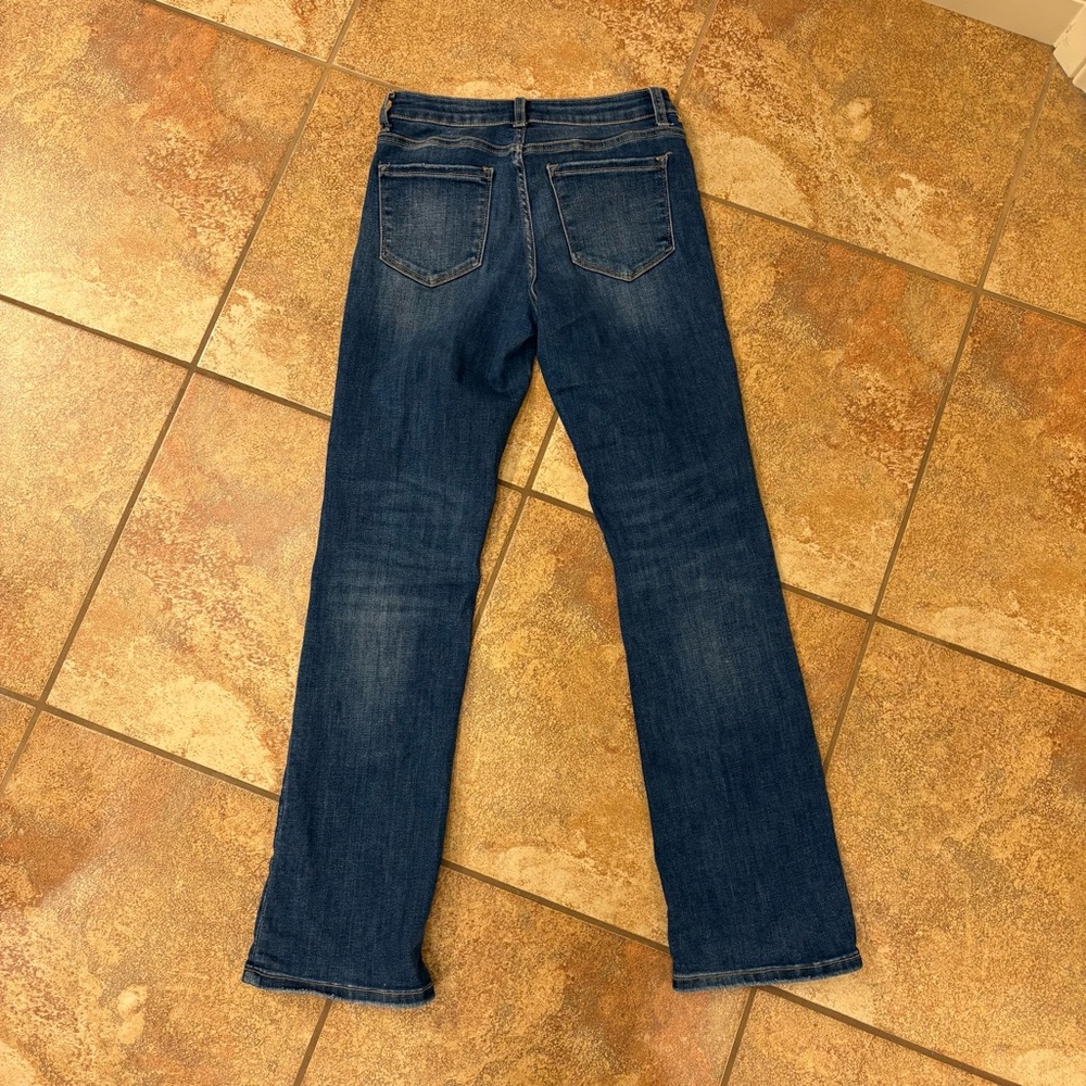 Stylish Boot Cut Women's Jeans in Deep Blue - Picture 5 of 7